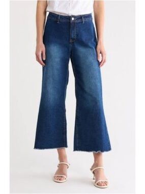 VIGOSS Dylan Wide-Leg Crop Jeans Dark 29